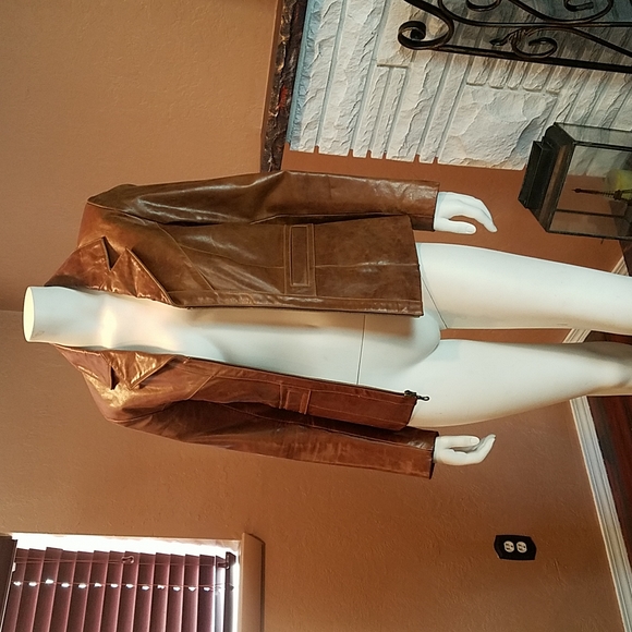 1990s VTG genuine leather jacket - Picture 1 of 6